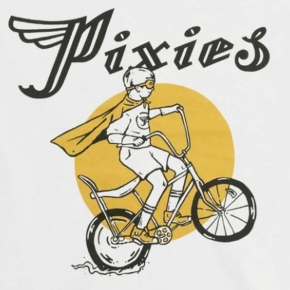 The Pixies Tony Bike Premium Soft White T-Shirt - Picture 2 of 3